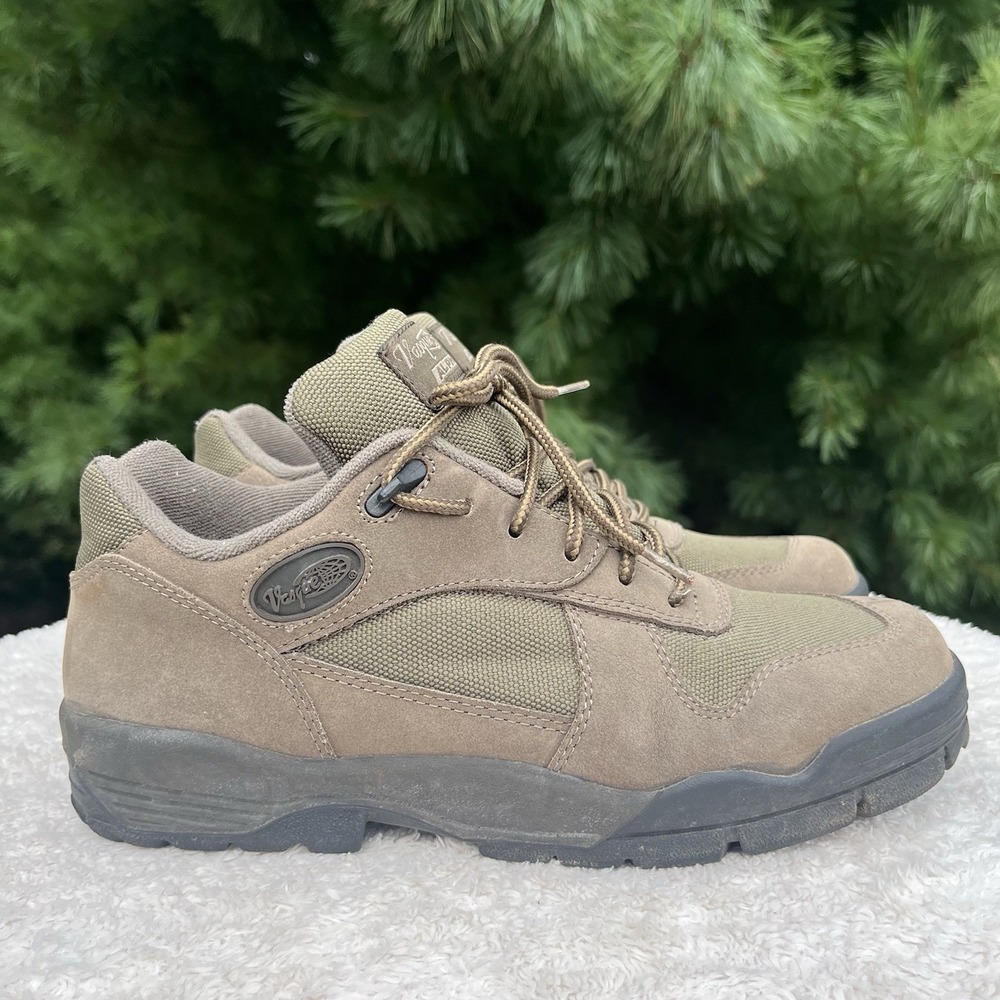 Vintage Vasque Hiking Shoe 7343 Womens 9 Olive Green Suede Leather Outdoor Boot